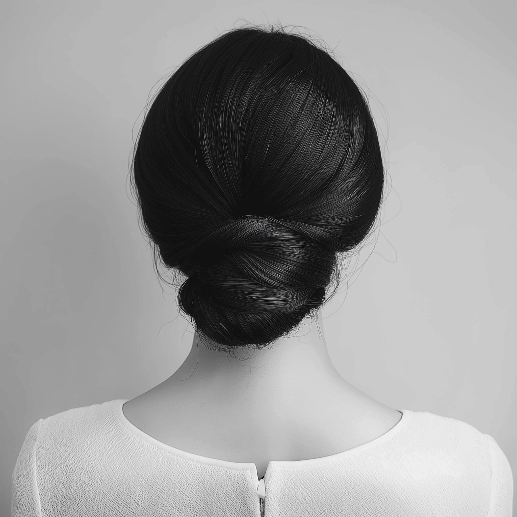 Elegant Low Bun for Long Hair